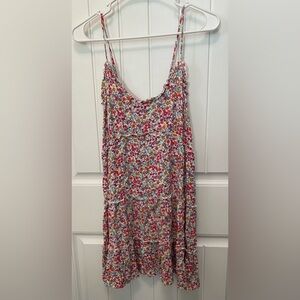 ASU Wish floral adjustable strap dress. Size Medium. 100% rayon.